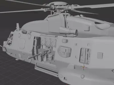 NH90 NATO Helicopter TTH - NFH - Next-Gen Military 3D print model