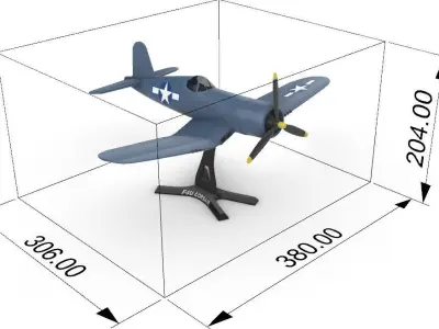  F4U CORSAIR 3D print model
