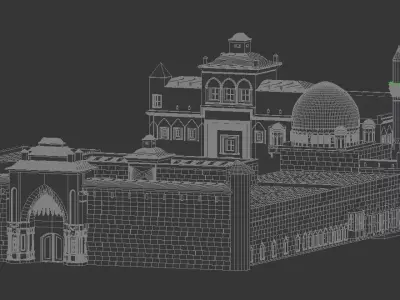  Historic Islamic Palace - Ishak Pasha Palace - Only Model 3D model