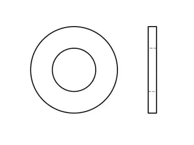 Washer ISO 7089 DIN 125 3D model