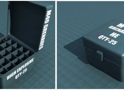 M-40 grenades Free 3D model