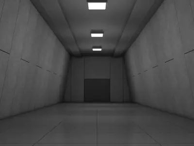 Sci Fi Interior 3D model 91