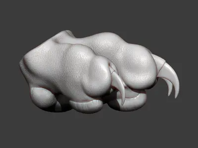 Cat Paw Highpoly Sculpt 3D model