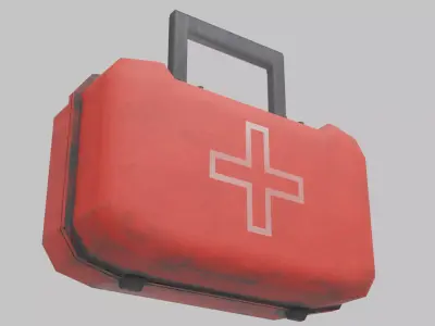 Survival medkit Low-poly 3D model