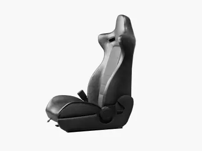 Car Seat - Low Poly Low-poly 3D model