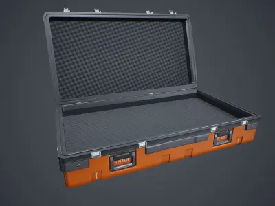 Animated Military Case 10 Low-poly 3D model