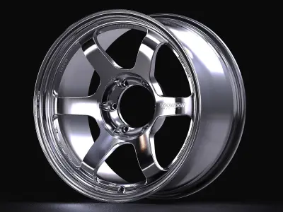 Volk RAYS TE37 Progressive Low-poly 3D model