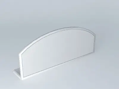 Clock and Figure Display Glass Dome Free 3D model