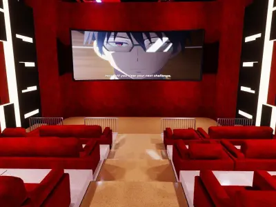 Private Movie Theatre 3D model