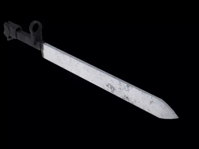 German improvised Ersatz Bayonet Free low-poly 3D model