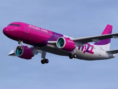 Wizz Air A320 3D model