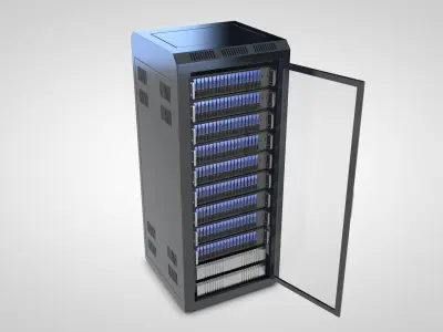 Server Rack 3D model buy