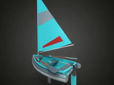 Sailing boat 3D model