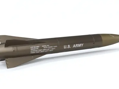 MGM-52 Lance Tactical Ballistic Missile 3D model