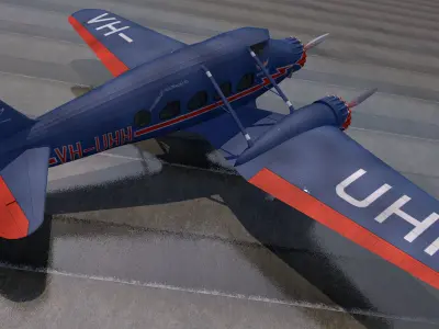Stinson A1 Trimotor 3D model