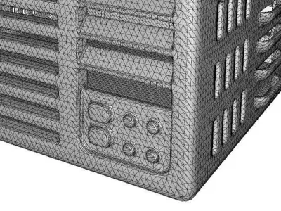 Metallic Air Conditioner Frame 3D model