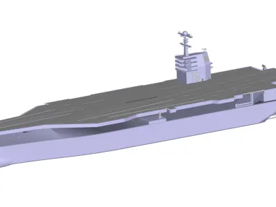 Aircraft carrier 3D model