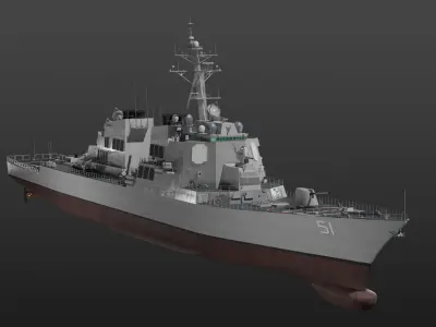 USS Arleigh Burke 3D model