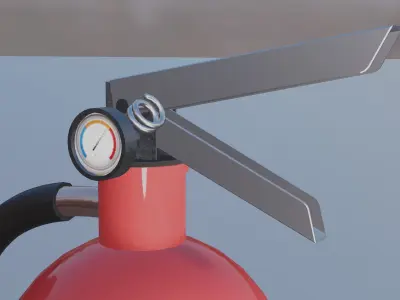Fire Extinguisher - low poly game ready asset Low-poly 3D model