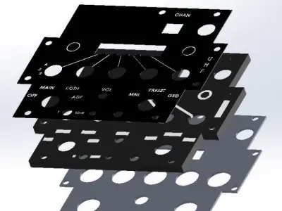 F-16 Left Hand Panels Bundle models 3D print model