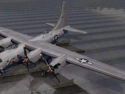 Consolidated B-32 Dominator 3D model