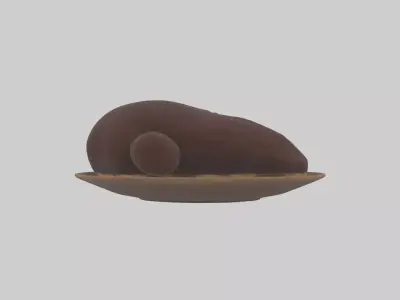 Kangaroo Liver Low-poly 3D model
