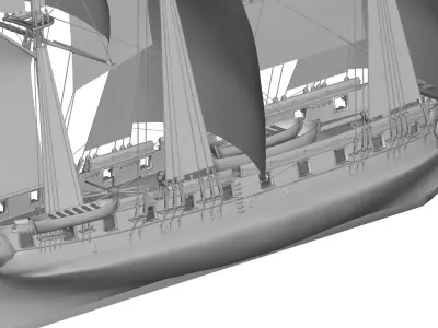 Sailing Boat 3D model