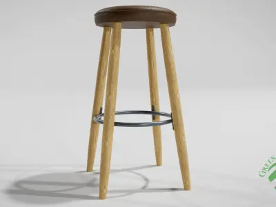 Modern Bar Stool Free 3D model