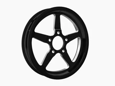 FTD Customs SR71 BC drag racing front wheel Low-poly 3D model