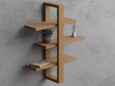 Modern SHelf Design Free 3D model