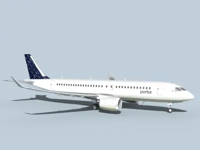 Bombardier CS100 Portor 3D model