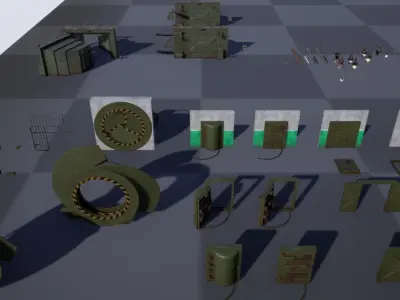 Bunker Pack Low-poly 3D model