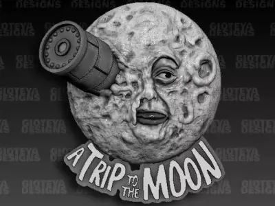A Trip to The Moon V1  - GEORGES MELIES 1902 3D model