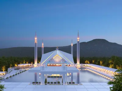 Faisal Mosque 3D model
