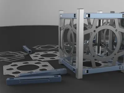 Cubes metal cube Free 3D print model