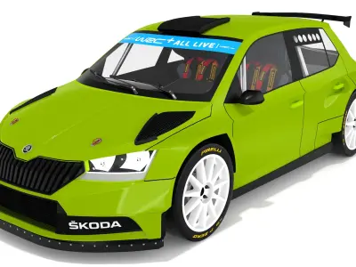 SKODA FABIA Rally2 EVO Generic 3D model