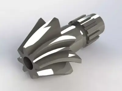Helical Bevel Gear Model 3D model