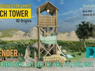 Project IGI Watch Tower 3D model