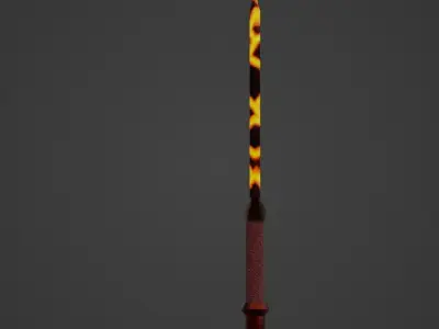 Magma Blade - Game Ready Free low-poly 3D model