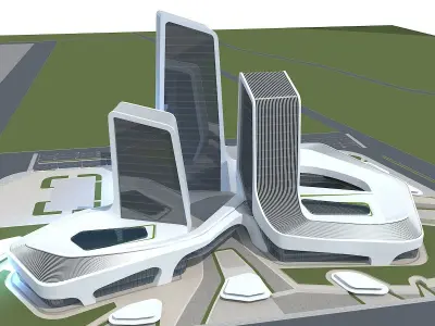 Office Building 1 3D model