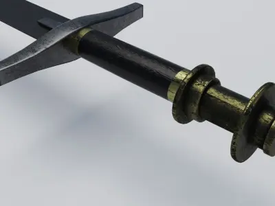 Sudanese Sword Low-poly 3D model