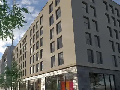 Apartment building 03 3D model