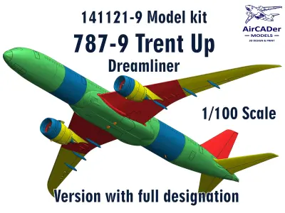 141121-9 Model kit Boeing 787-9 Trent Up 3D print model