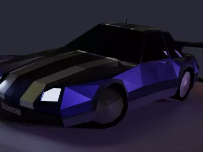 LowPoly Sport Car Free low-poly 3D model