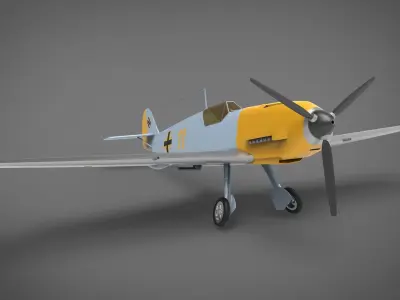 Aircraft BF 109E embodies 3D model