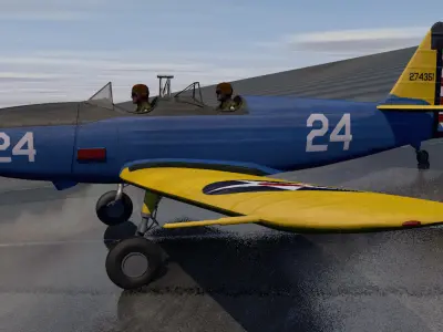 Fairchild PT-19 Cornell 3D model