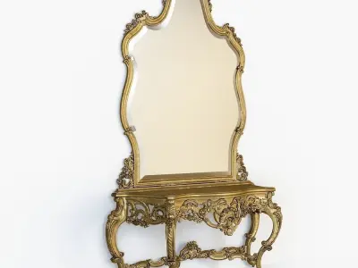 classic console table 3D model