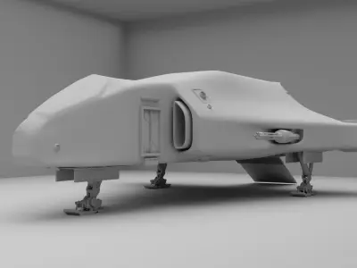 Sci-Fi Spaceship - DeLacy Cutlass Mk1 3D model