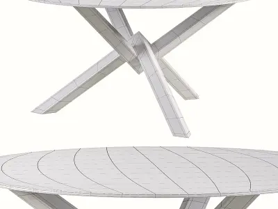 Costa Dining Table 3D model