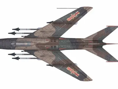 AirCraft 13 - fighter 3D model